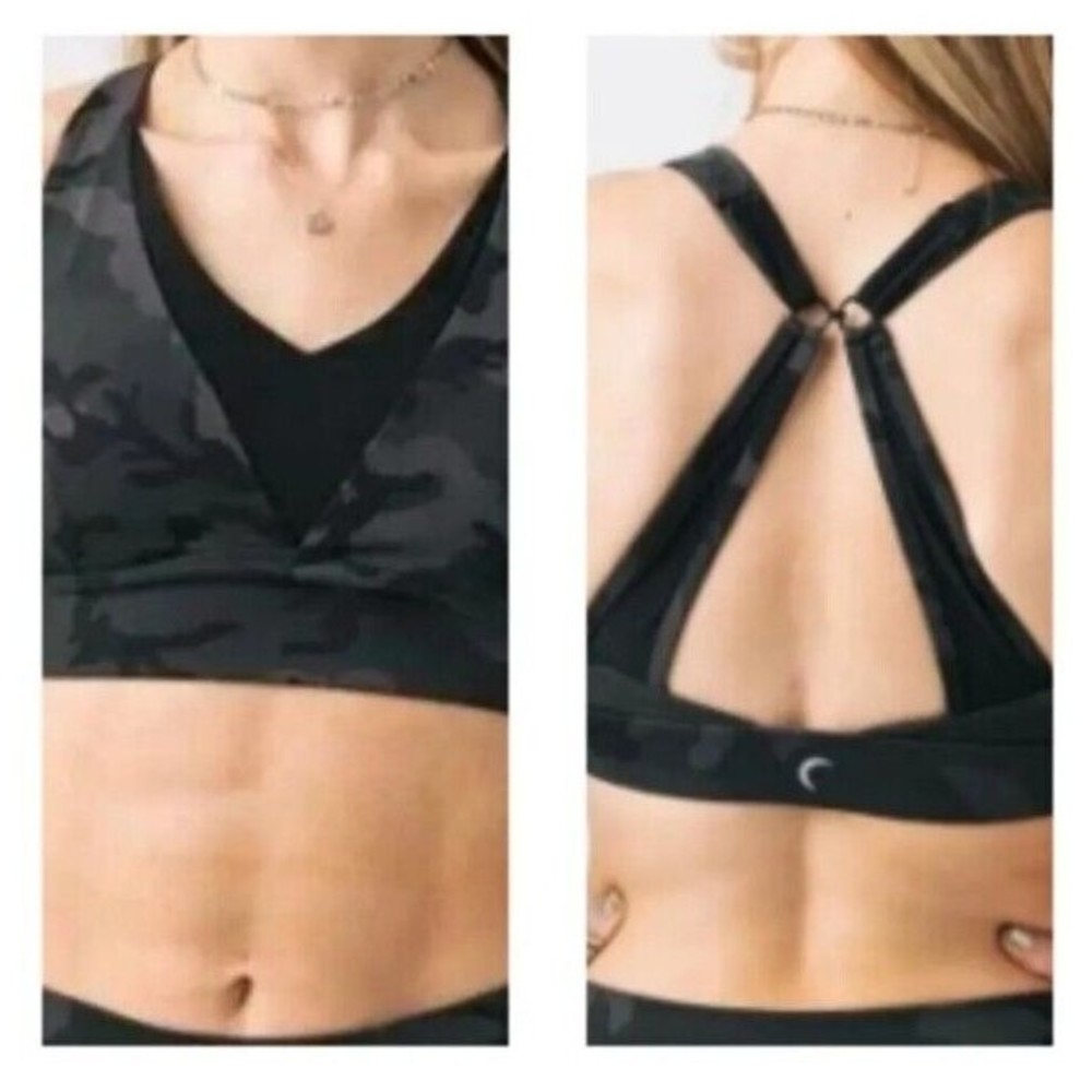 ZYIA Green Sports Bra with Criss-Cross Straps